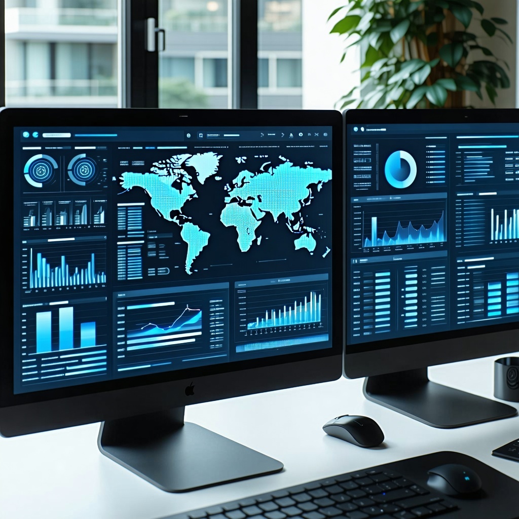 reports and analytics on computers